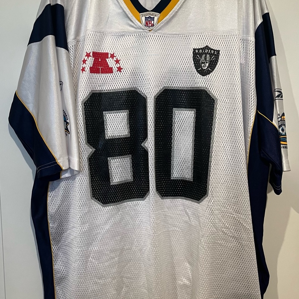 Vintage Reebok Raiders #80 Rice Jersey